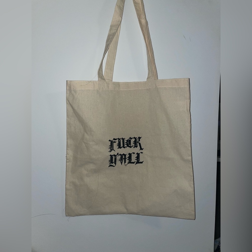 Local (Asheville, NC) Handmade “Fuck y’all” tote bag